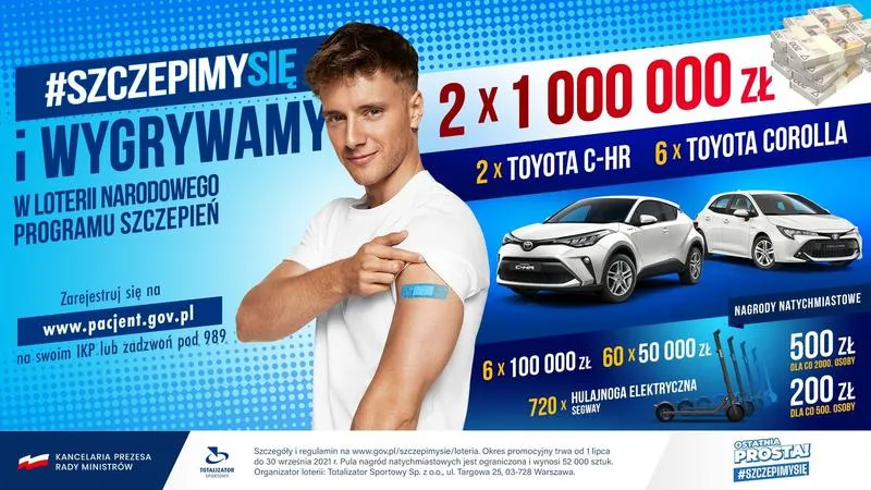 Loteria szczepionkowa: kiedy są losowania i co można wygrać?