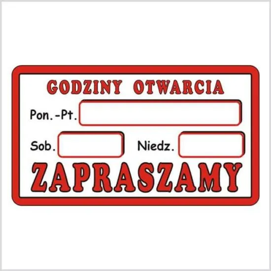 Godziny otwarcia sklepów