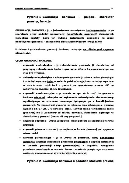 Gwarancja bankowa