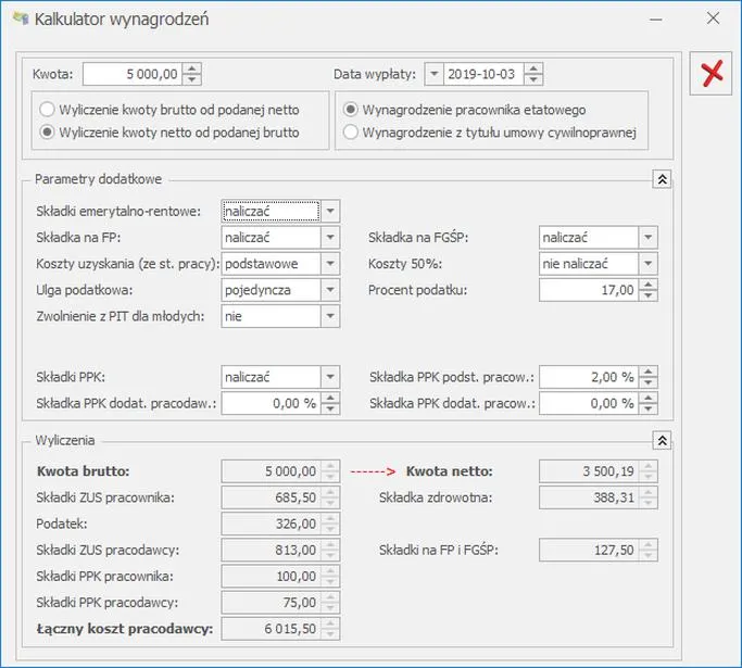 Metody obliczania wynagrodzenia