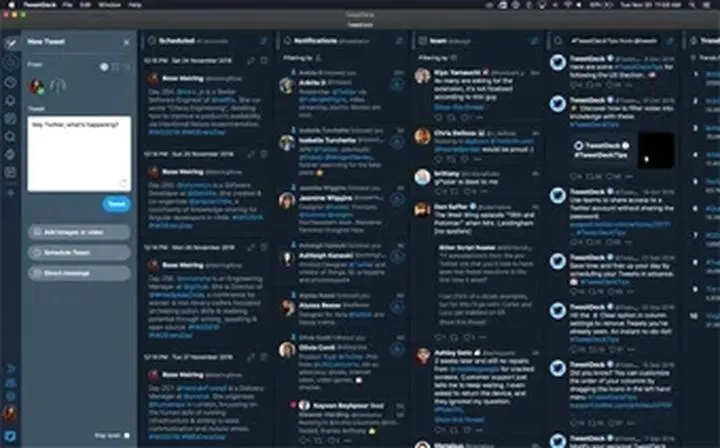Personalizacja kolumn w TweetDeck
