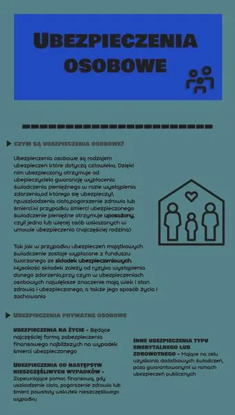 Rodzaje ubezpieczeń osobowych