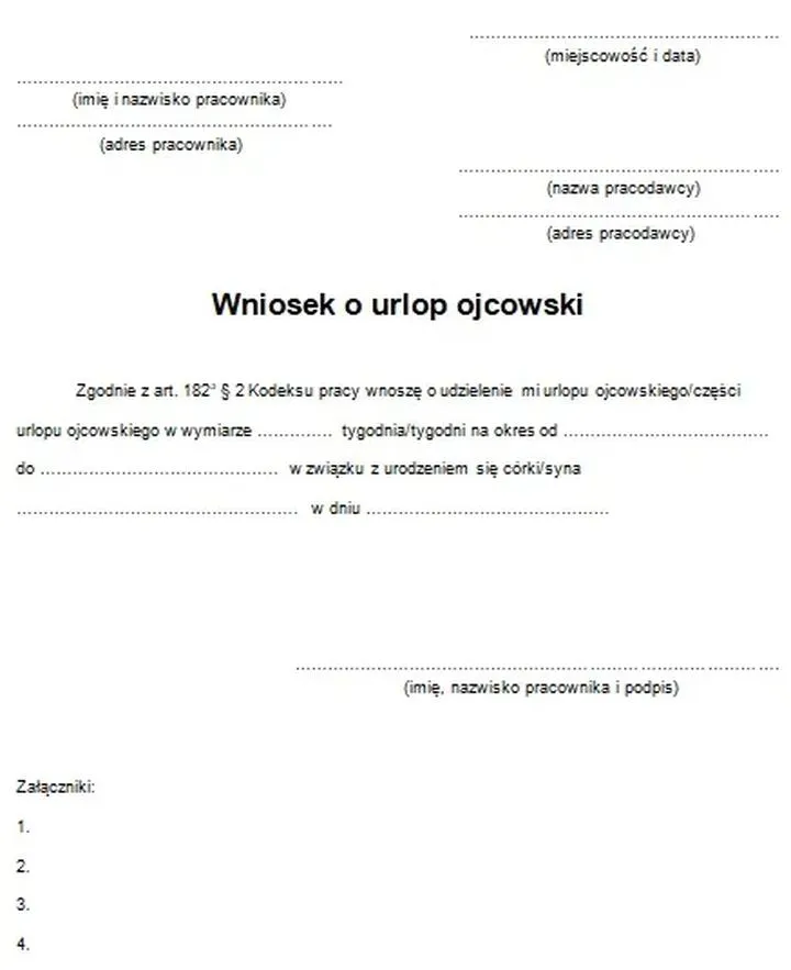 Urlop tacierzyński 2023