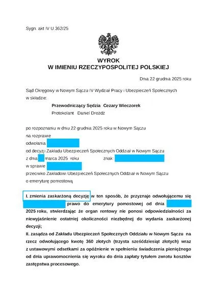 Warunki uzyskania emerytury