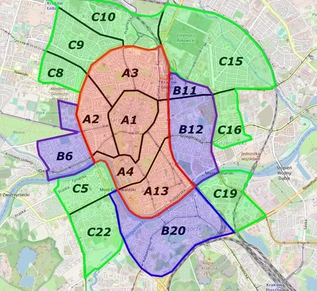 Zasady opłat parkowanie Kraków