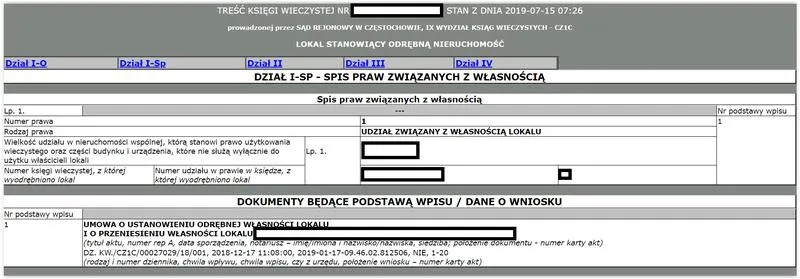 Zmiana numeru księgi wieczystej